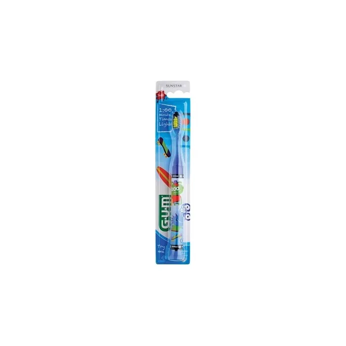 Gum Kids Junior Toothbrush With Timer 903 Gum Monster Light Up For Ages 7 9 Years