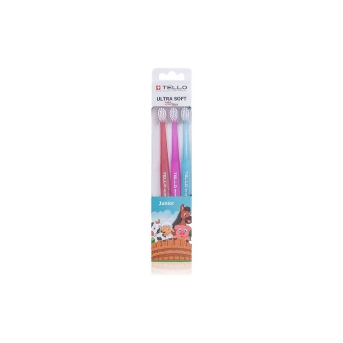 Tello Junior Toothbrush 3 Pack For Children