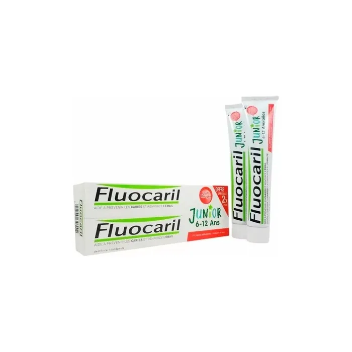 Fluocaril Fluocaril Junior Red Fruits Toothpaste 2x75ml