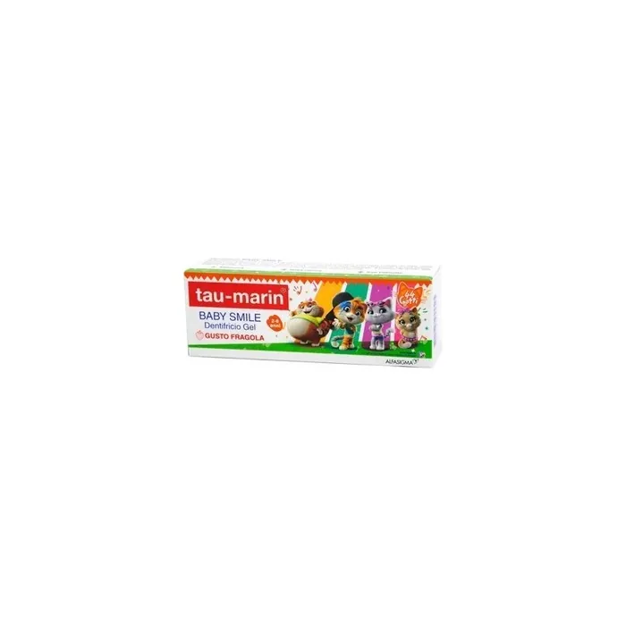Alfasigma Tau Marin Baby Smile Toothpaste Gel 26 Years 50 Milliliters Strawberry Flavor