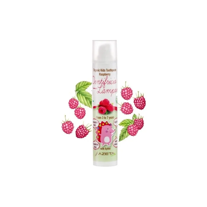 Raspberry Flavored Children's Toothpaste Organic Vegan for Ages 3 to 7 - SLS Free