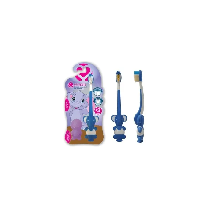 Esseci Baby Elephant Soft Toothbrush for Infants and Children - Multicolor