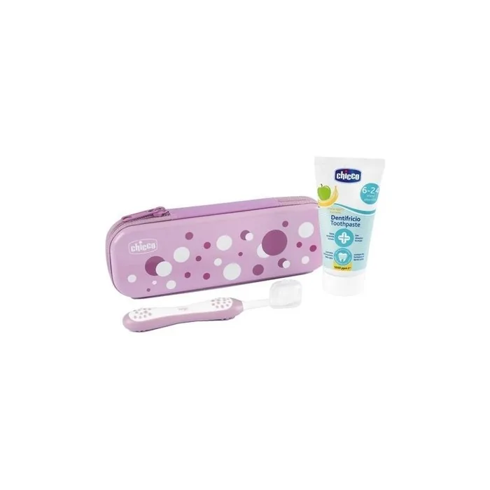 Chicco Oral Hygiene Set 120981 for 6 Months and Up - Lilac