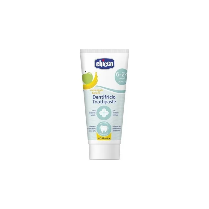 Chicco Toothpaste Fluoridefree Applebanana Flavor 624 Months 50ml