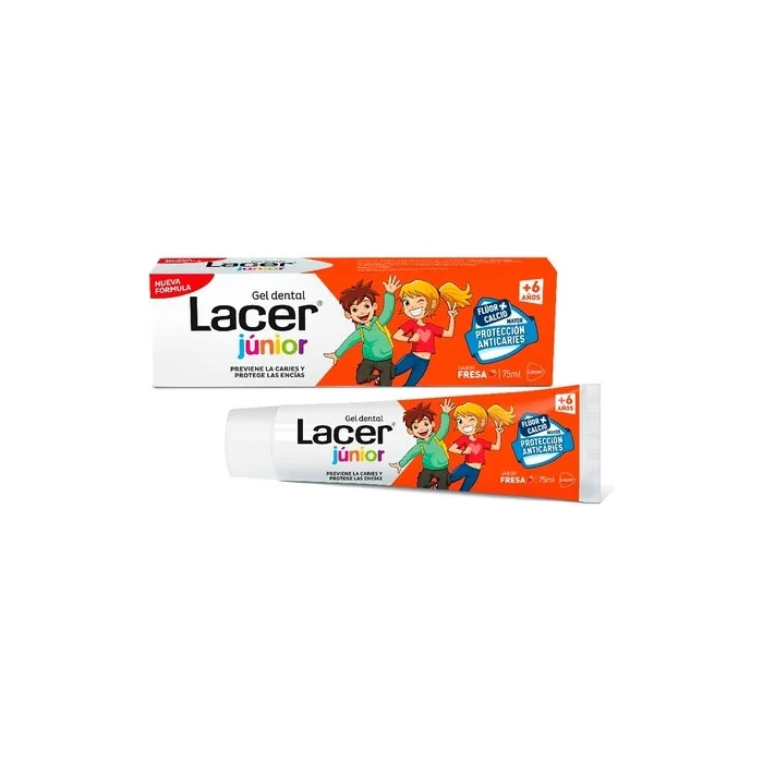 Lacer Gel Junior Strawberry 75ml