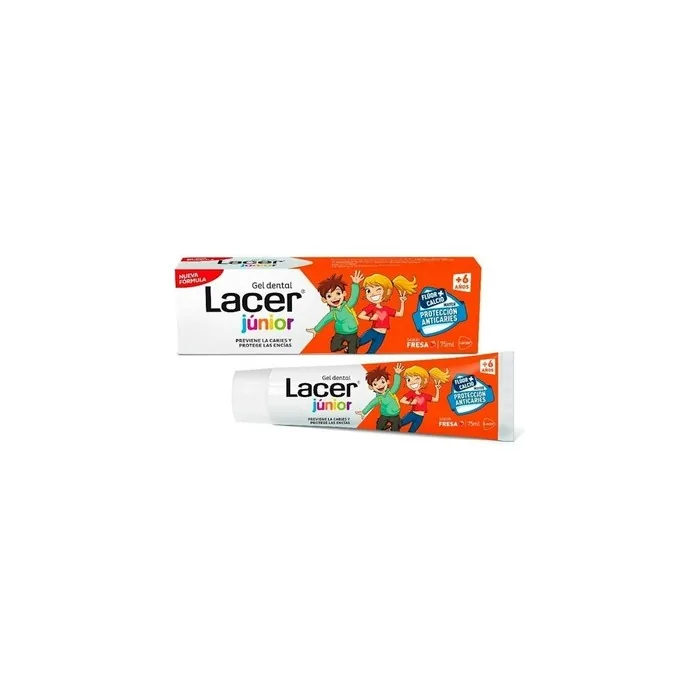 Lacer Junior Strawberry Dental Gel for Kids 75ml