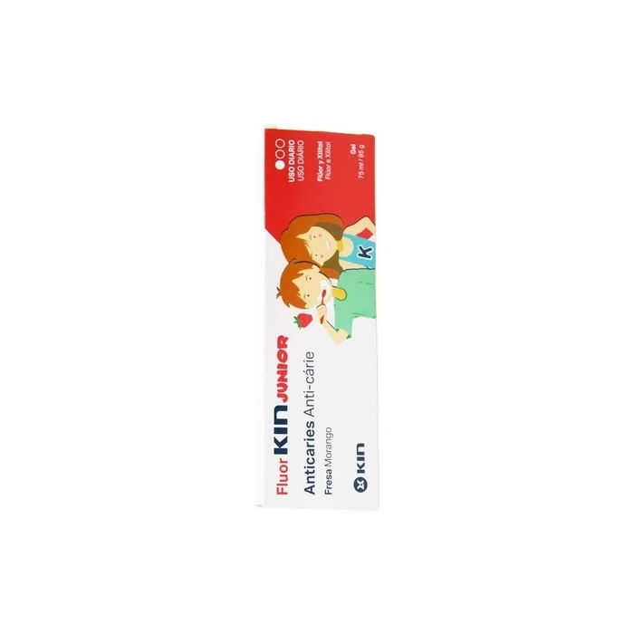 Fluor Kin Junior Gel Dent Strawberry 75ml