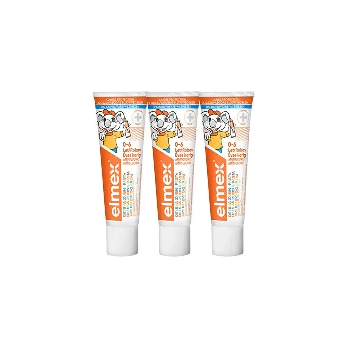 Elmex Kids Trio Toothpaste 3 X 50 Ml