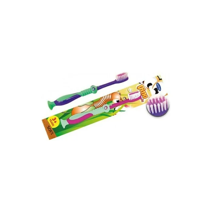 Mattes Dino M66 Soft Children's Toothbrush Green