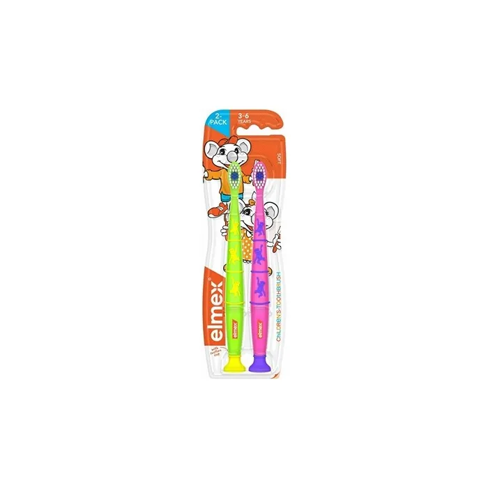 Elmex Children Duopack Toothbrush For Ages 36 Years 2 Pieces