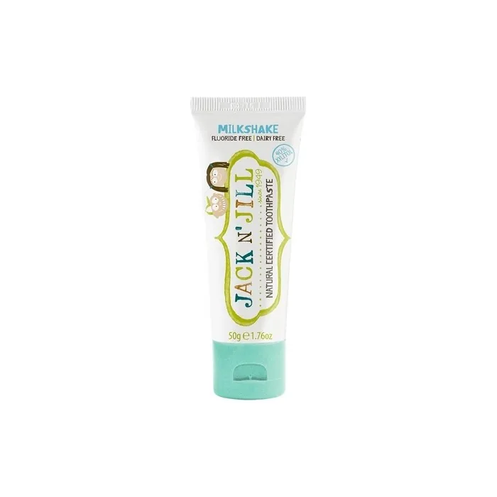 Jack N' Jill Kids Natural Toothpaste Helps Soothe Gums and Fight Tooth Decay Milkshake Flavour 50g