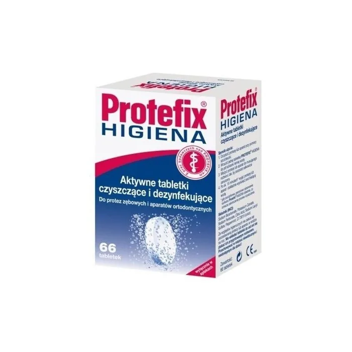 Protefix Cleaning Tablets 66 Pcs Antibacterial for Dentures