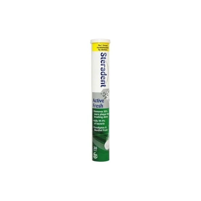 Steradent Cleaning Tablets Active Fresh Plus For Dentures