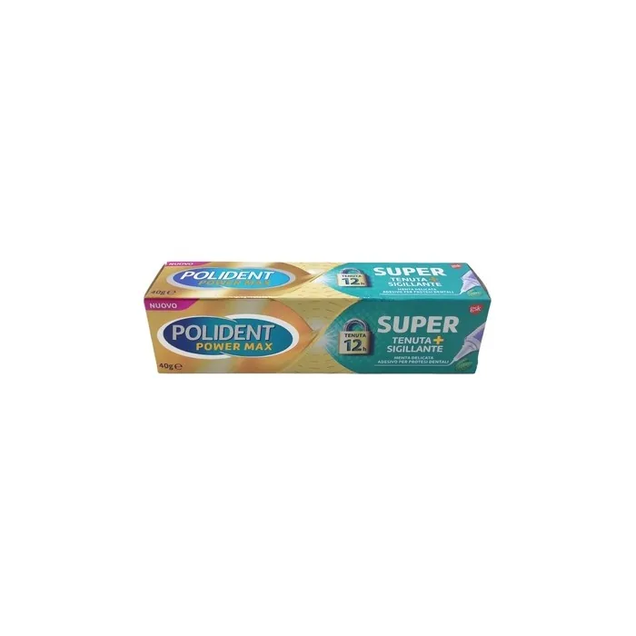 Haleon Italy Srl Polident Super Hold Denture Adhesive Sealant 40g Mint Flavor