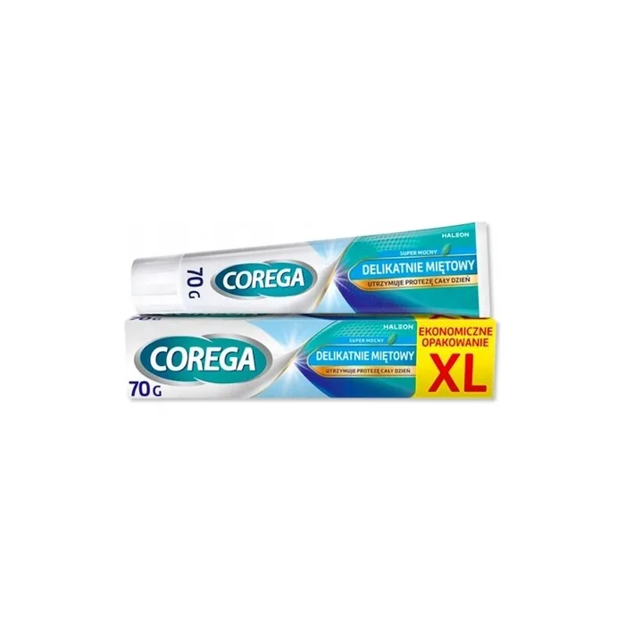 Corega Super Strong Adhesive Cream For Dentures Gentle Mint 70g