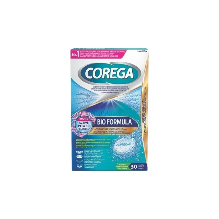 Corega Denture Cleaning Tablets 30 Count