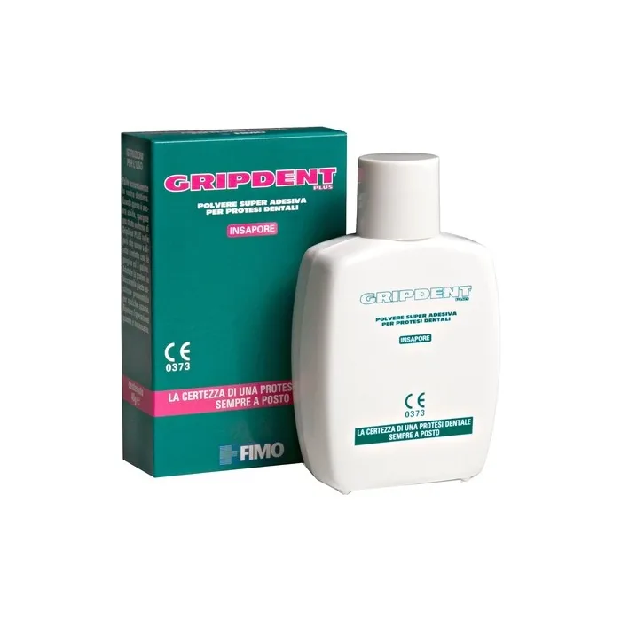 Gripdent Plus Super Adhesive Powder for Dentures and Dental Prosthetics - Non-Irritating, Easy Attachment