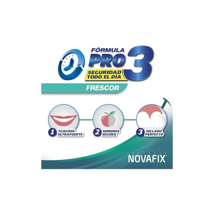 Novafix Pro3 Freshness Adhesive Cream for Artificial Dentures 50g