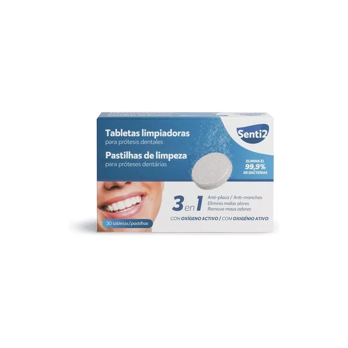 Senti2 Dental Prosthetics and Discharge Splints Cleansing Tablets Menthol