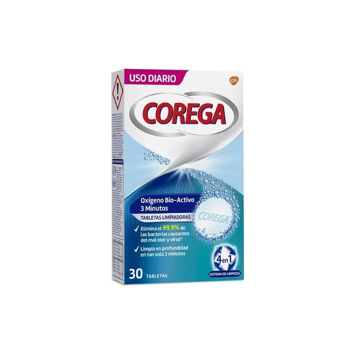 Corega Biactive Oxygen 30 Tablets