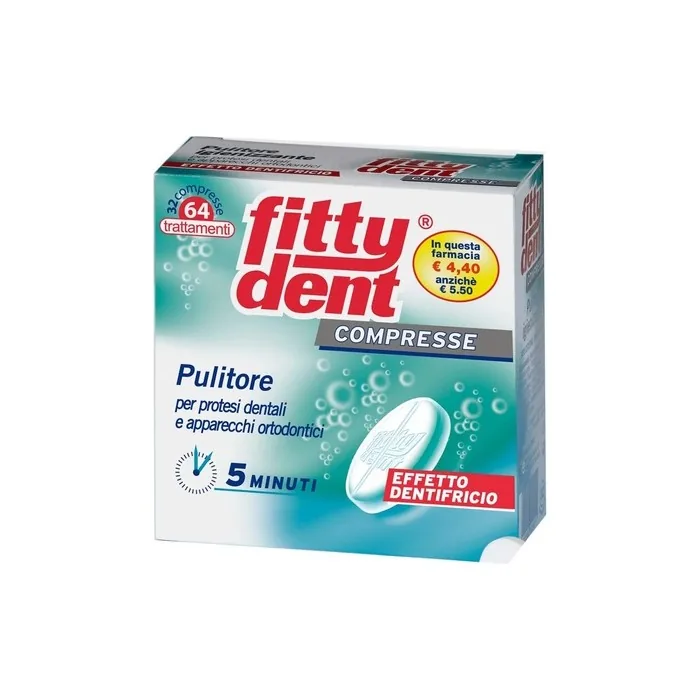 Fittydent Tablets for Dental Prosthetics and Orthodontic Appliances 32 Tablets