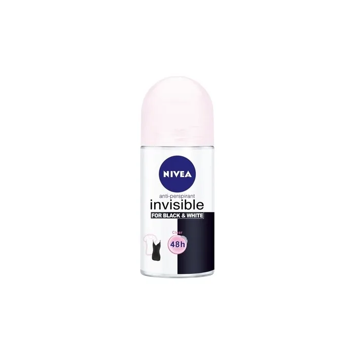 Nivea Invisible For Black & White Clear Antiperspirant Ball Antiperspirant 50ml