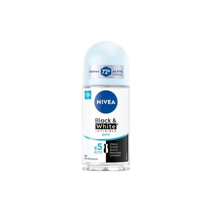 Nivea Black & White 48h Invisible Pure Antiperspirant for Women 50ml