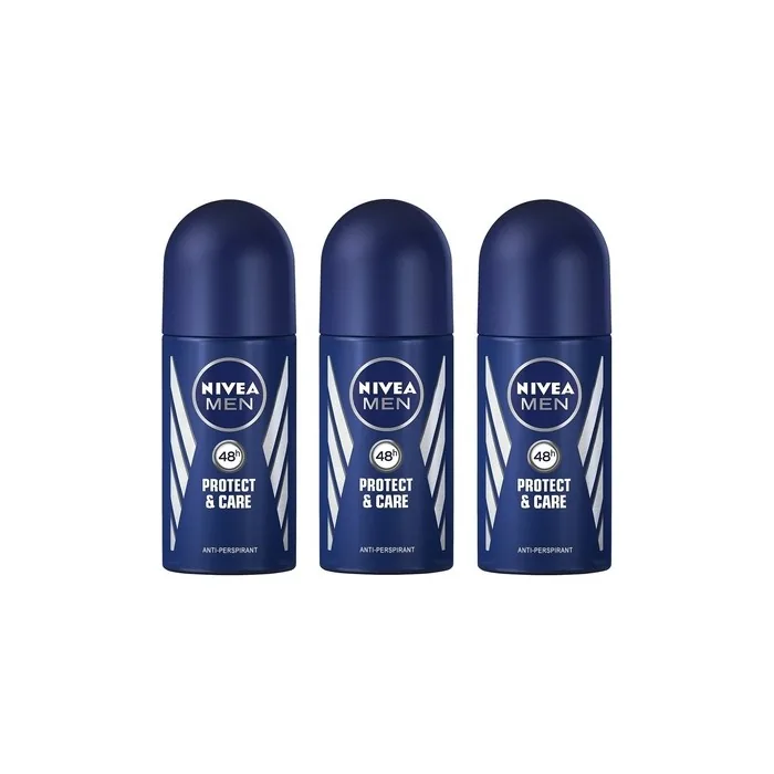 Nivea PROTECT & CARE Men's Roll On Anti-perspirant Deodorant 1.7oz 50ml