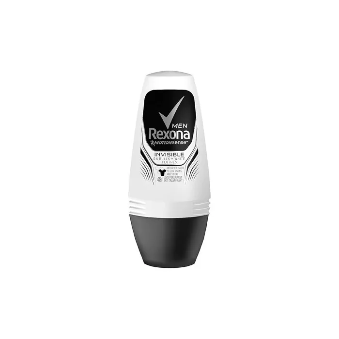 Rexona Men Deodorant Roller Invisible Black And White