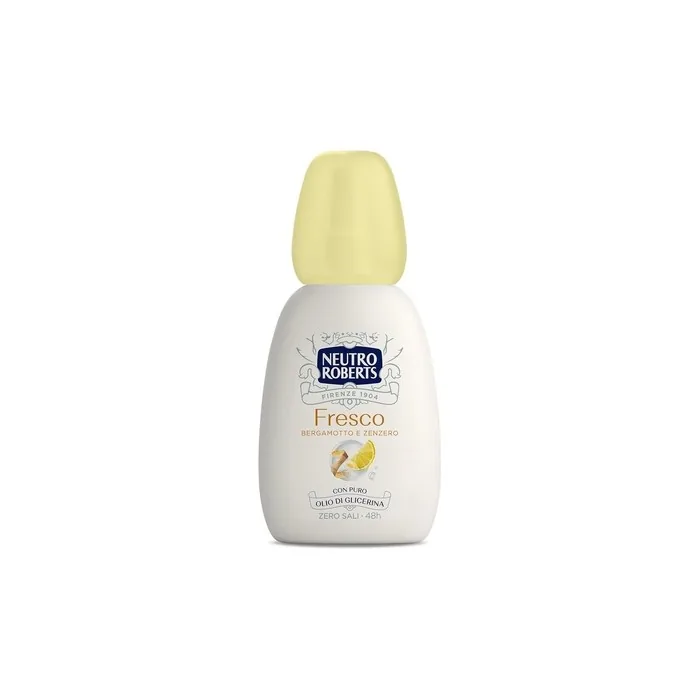 Neutro Roberts Deodorant Vapo Fresh Yellow Bergamot And Ginger Zero Aluminum Salts With Pure Glycerin Oil Deodorant For Men And Women 75ml 48h