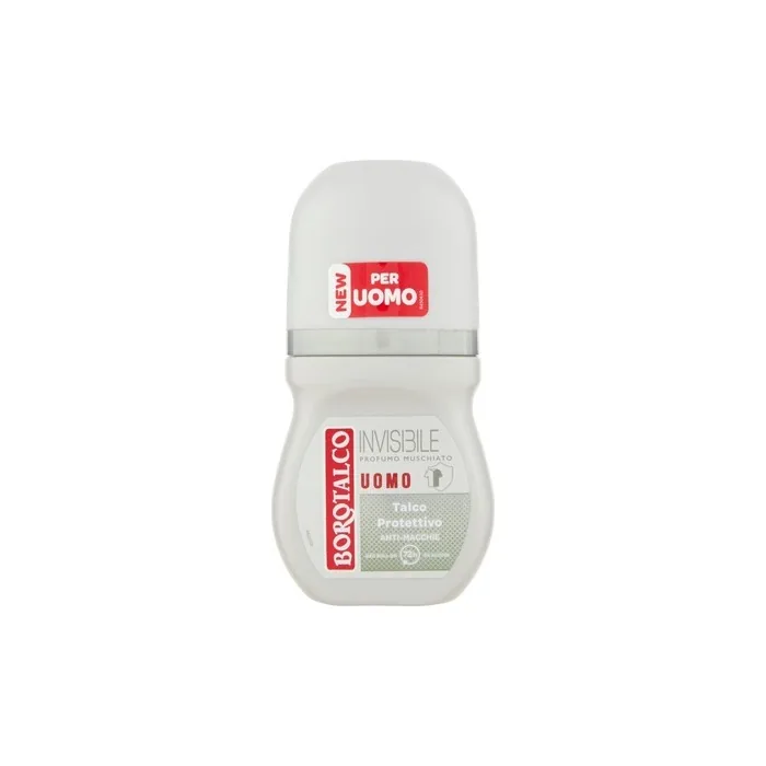 Borotalco Uomo Invisible Antistain Musk Scent Rollon 50 Milliliters