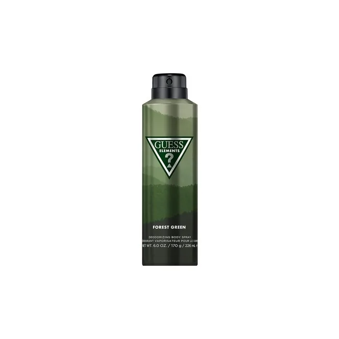 Guess Elements Forest Green Deodorizing Body Spray For Men 60 Oz