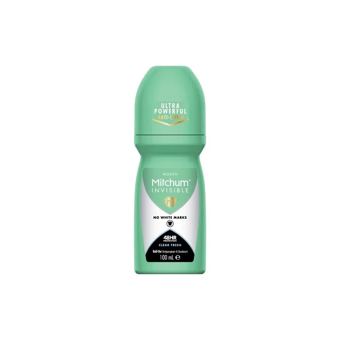 Mitchum Invisible Women 48HR Protection Roll On Deodorant and Antiperspirant 100ml