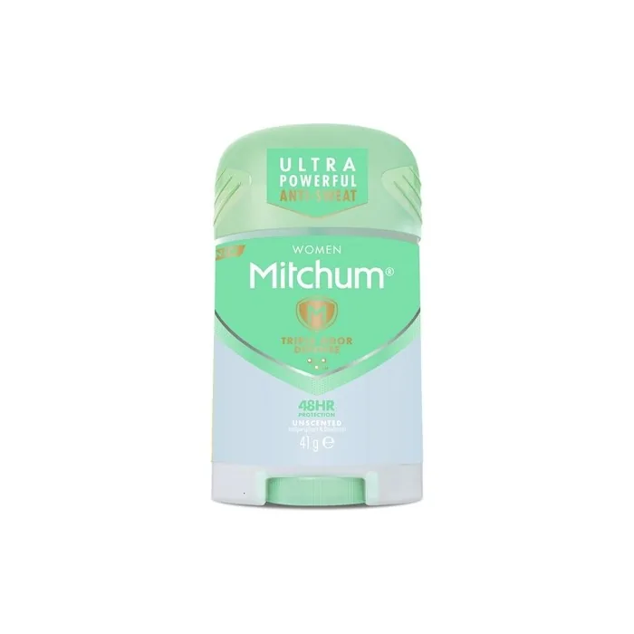 Mitchum Women Triple Odor Defense 48HR Protection Stick Deodorant & Anti-Perspirant Unscented 41g