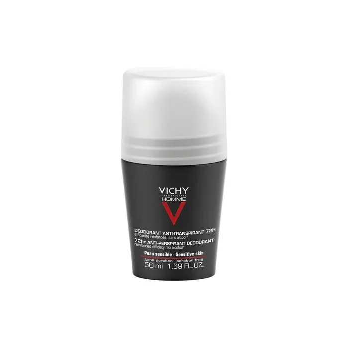 Vichy Homme Antiperspirant Deodorant Rollon 72h 50 Ml