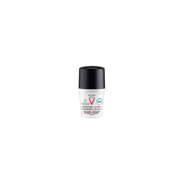 Vichy Homme Deodorant Antiperspirant Antistains Sensitive Skin 50ml