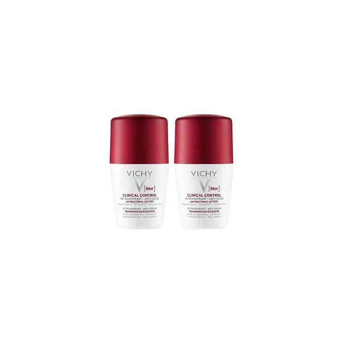 Vichy Clinical Control 96h Antiodor Antiperspirant Ball Set 2 X 50 Ml