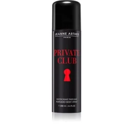 Jeanne Arthes Private Club Deodorant Spray For Men - Lemon Vetiver - 200 Ml