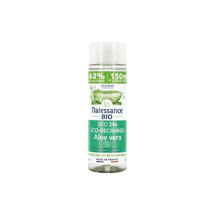 Natessance 24h Aloe Vera Organic Deodorant Refill 150ml