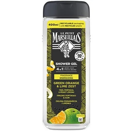 Le Petit Marseillais Homme Green Orange & Lime Zest 4-in-1 Shower Gel