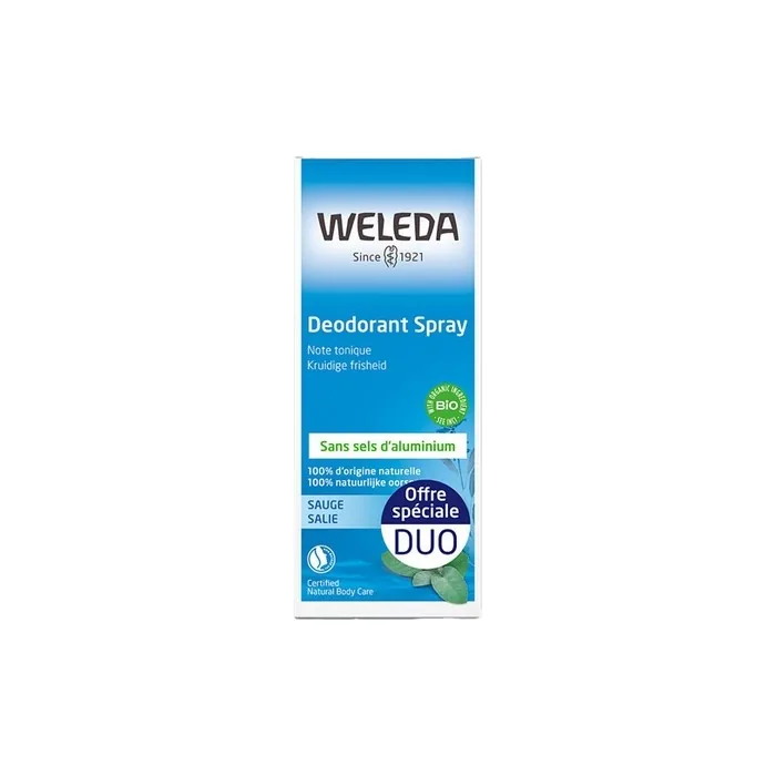 Weleda Deodorant Spray with Sage 100ml - Pack of 2