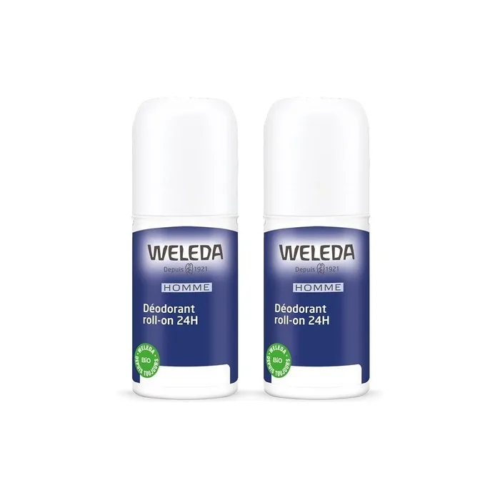 Weleda Men Deodorant Roll-On 24h 50ml - Pack of 2