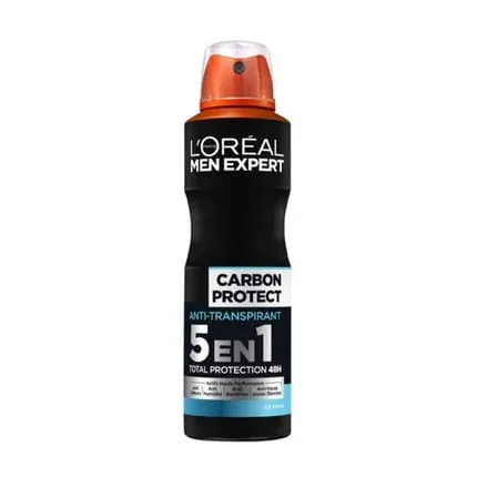 L'Oral Paris Men Expert Carbon Protect Deodorant Spray 150ml 5in1 Antiperspirant For Men