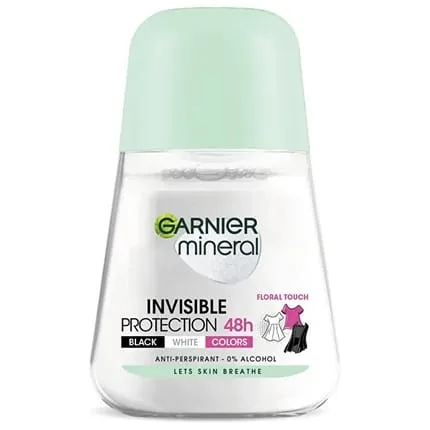 Garnier Invisible Rollon Mineral Antiperspirant For Longlasting Freshness 50 Ml