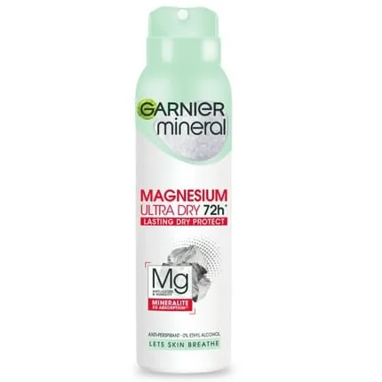 Garnier Ultra Dry 72H Magnesium Deodorant Spray for Women 150ml