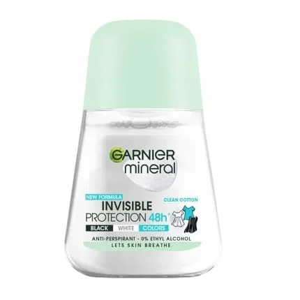 Garnier Invisible Protection 48h Clean Cotton Women Roll-On Antiperspirant 50ml