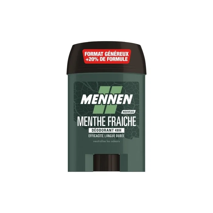 Mennen Fresh Mint Aluminum-Free Stick Deodorant 24h Protection