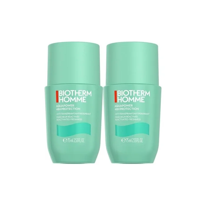 Biotherm Homme Aquapower Cooling Effect Anti-Perspirant 48h Set with 2 x 75ml