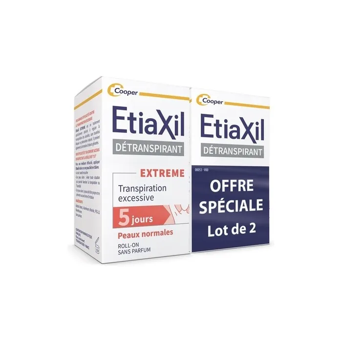Etiaxil Antiperspirant Excessive Perspiration Treatment 15ml - Pack of 2