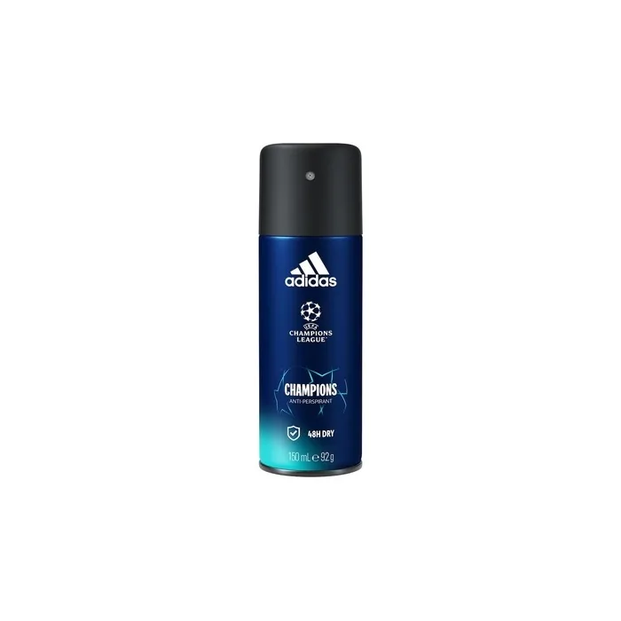 Adidas UEFA Champions League Deodorant Spray 150ml for Men - Fresh Scent with 48-Hour Protection